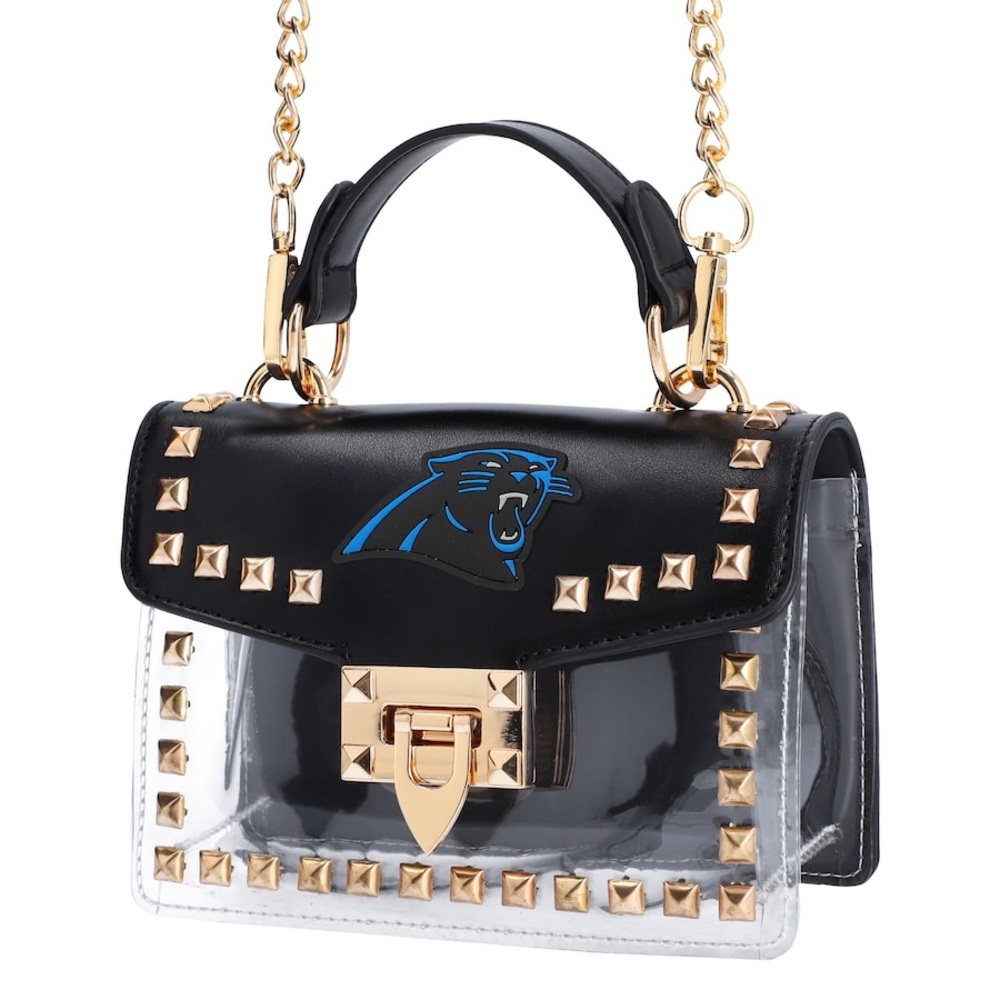 Carolina Panthers Cuce Studded Clear Crossbody Purse